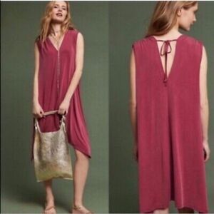 Eri + Ali Anthropologie Brielle Tunic Waterfall Hanky Sleeveless Dress XS
